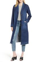 Women's Levi's Denim Washed Long Peacoat