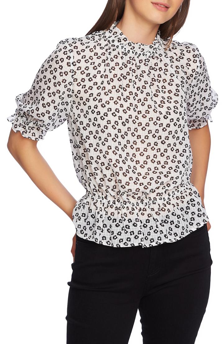 Women's 1.state Floral Blouse - White