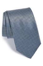 Men's Boss Geometric Silk Tie, Size - Blue