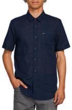 Men's Volcom Quency Print Camp Shirt - Blue