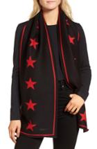 Women's Givenchy Wool & Silk Jacquard Scarf, Size - Black