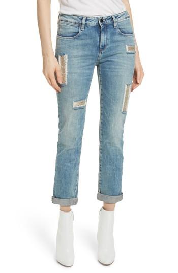 Women's Brockenbow Embellished Boyfriend Jeans