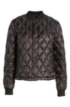 Women's Cole Haan Signature Quilted Down Bomber Jacket - Black