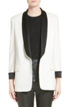 Women's Alexander Wang Chain Trim Tuxedo Blazer - White