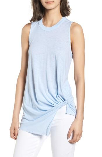 Women's Stateside Twist Hem Slub Supima Cotton Tank - Blue
