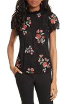 Women's Rebecca Taylor Embroidered Lace Top