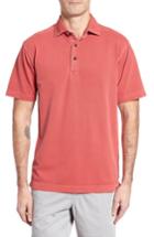 Men's Thaddeus Paul Stretch Pique Polo, Size - Red
