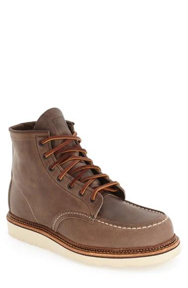 Men's Red Wing Moc Toe Boot D - Brown