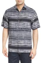 Men's Tommy Bahama Tripoli Tie Dye Stripe Silk Camp Shirt
