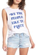 Women's Pst By Project Social T We The People Muscle Tee - White