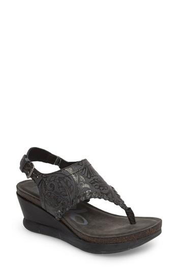 Women's Otbt Meditate Wedge Sandal .5 M - Black