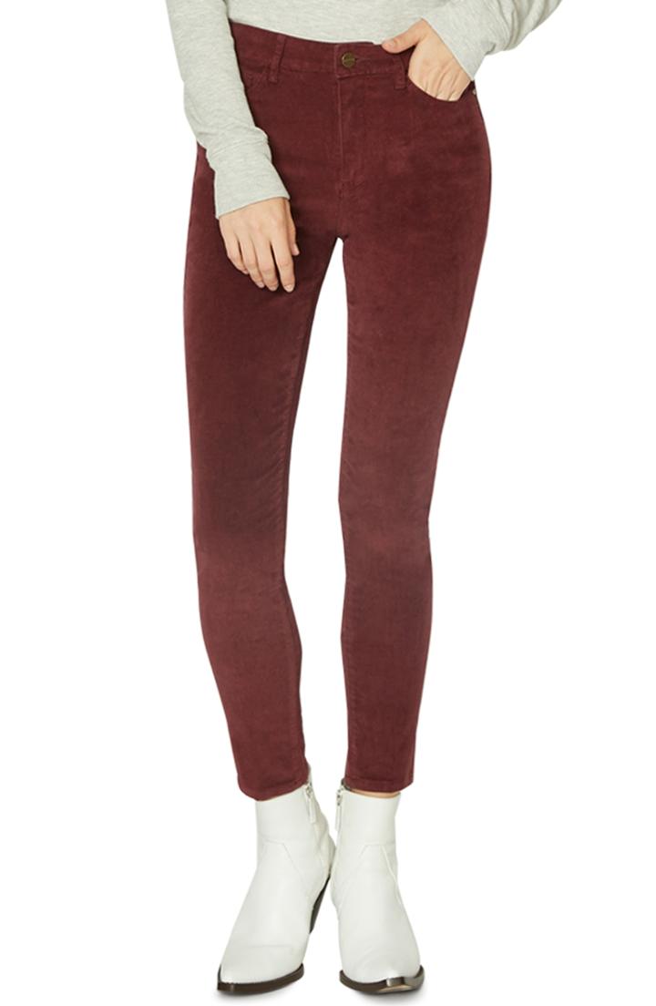 Women's Sanctuary Social Standard Skinny Corduroy Pants - Red