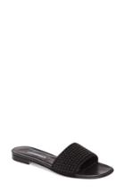 Women's Manolo Blahnik Falcopearl Slide Sandal Us / 40eu - Black