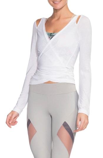 Women's Maaji Full Moon White Wrap Top - White