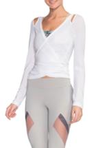 Women's Maaji Full Moon White Wrap Top - White