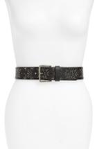 Women's Rebecca Minkoff Mary Studded Nappa Leather Belt - Black