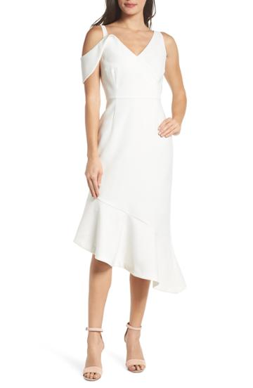 Women's Chelsea28 Sleeveless Asymmetrical Midi Dress - White
