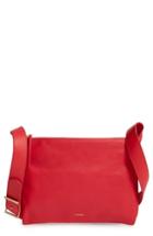Skagen Slim Anesa Leather Crossbody Bag - Red