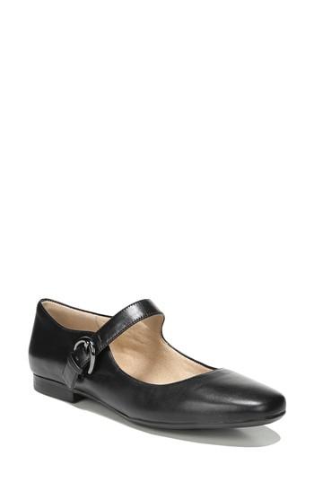 Women's Naturalizer Erica Mary Jane Flat W - Black