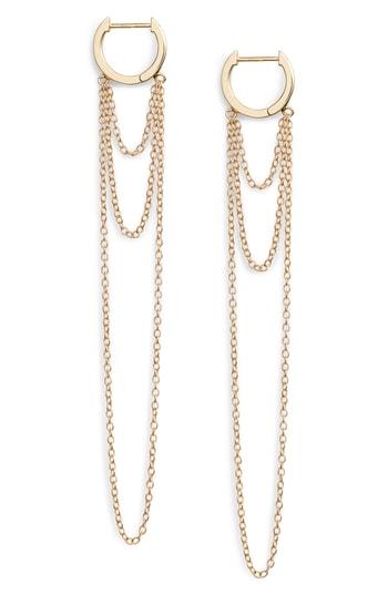 Women's Jennifer Zeuner Elmar Huggie Chain Earrings