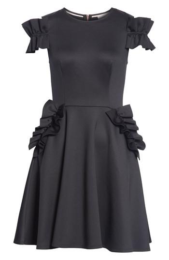 Women's Ted Baker London Deneese Ruffle Trim Skater Dress