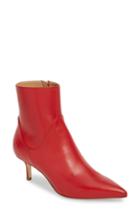 Women's Francesco Russo Pointy Toe Bootie .5us / 38.5eu - Red