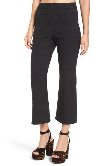 Women's Leigh High Waist Crop Pants, Size - Black
