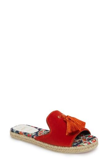 Women's Christian Louboutin Pacha Tassel Open Toe Mule Us / 40eu - Orange