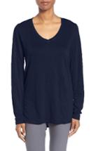 Women's Eileen Fisher Organic Linen Jersey Tunic - Blue