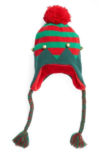Women's Capelli New York Jingle Bells Elf Beanie - Green