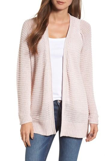 Women's Caslon Textured Cardigan - Pink