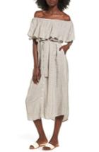 Women's Faithfull The Brand Majorca Off The Shoulder Maxi Dress - Grey