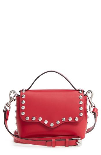 Rebecca Minkoff Blythe Small Studded Leather Crossbody Bag - Red