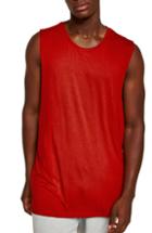 Men's Topman Saint Longline Tank, Size - Red