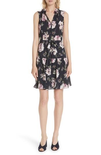 Women's Rebecca Taylor Magnolia Stretch Silk Dress - Blue
