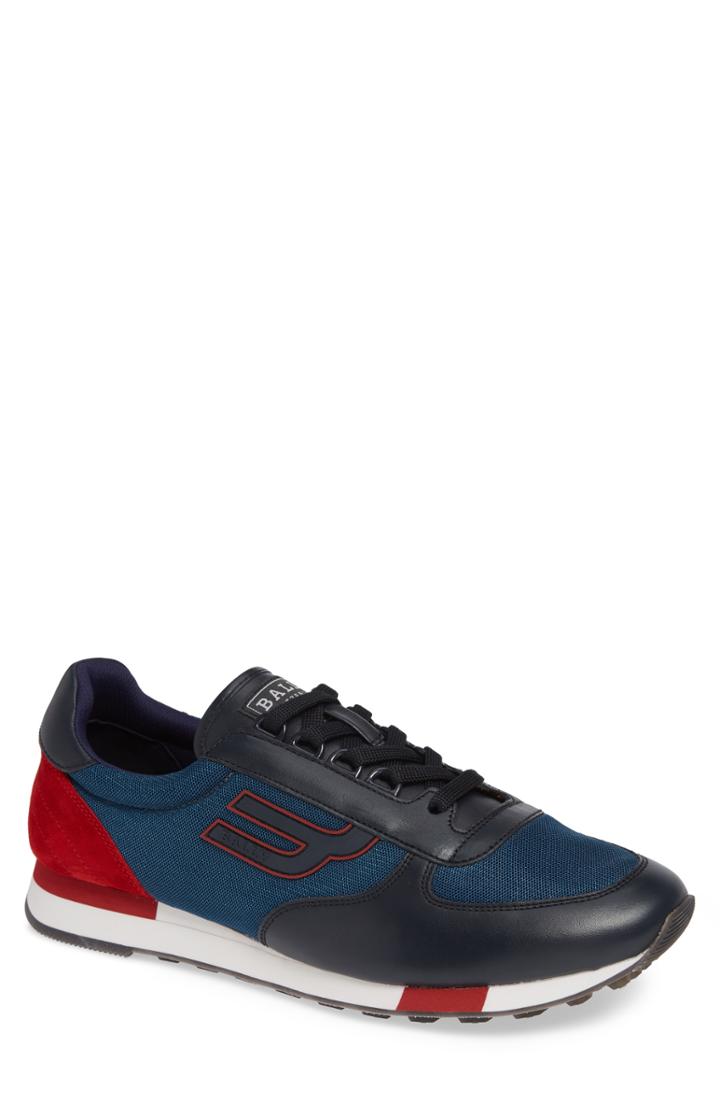 Men's Bally Gavino Low Top Sneaker .5 D - Blue