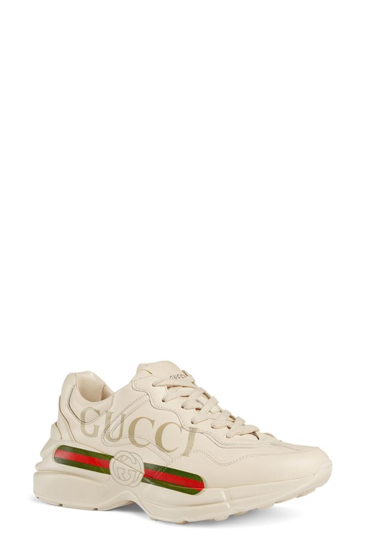 Women's Gucci Rhyton Logo Sneaker Us / 39eu - Ivory