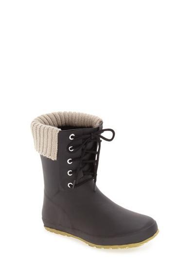 Women's Dav Lace-up Weatherproof Rain Boot