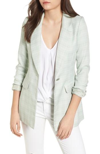 Women's Chriselle X J.o.a. Plaid Blazer - Green