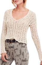 Women's Free People Beach Comber Crop Sweater - Ivory