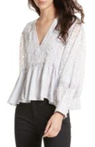 Women's Free People Boogie All Night Blouse - Blue