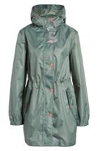 Women's Joules Right As Rain Packable Hooded Raincoat - Green