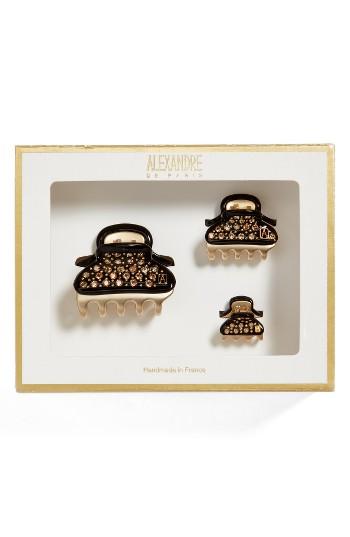 Alexandre De Paris Vendome Set Of 3 Hair Clips