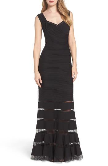 Women's Tadashi Shoji Mesh Inset Gown