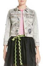 Women's Marc Jacobs Overdye Bleach Denim Jacket