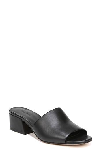 Women's Vince Karissa Open Toe Mule .5 M - Black