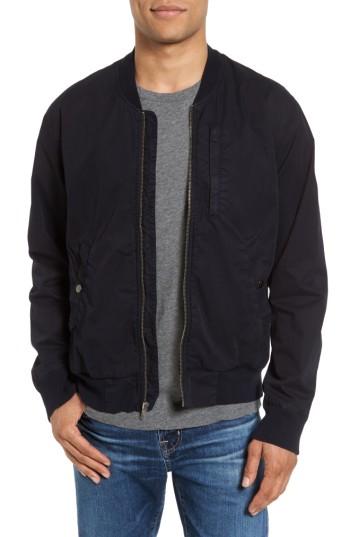Men's James Perse Cotton Bomber Jacket (l) - Blue