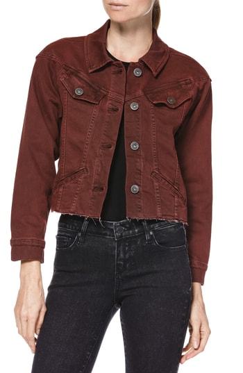 Women's Paige Tori Denim Jacket - Red