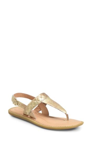 Women's B?rn Garren Sandal M - Metallic