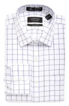 Men's Nordstrom Men's Shop Smartcare(tm) Traditional Fit Check Dress Shirt 33 - Purple